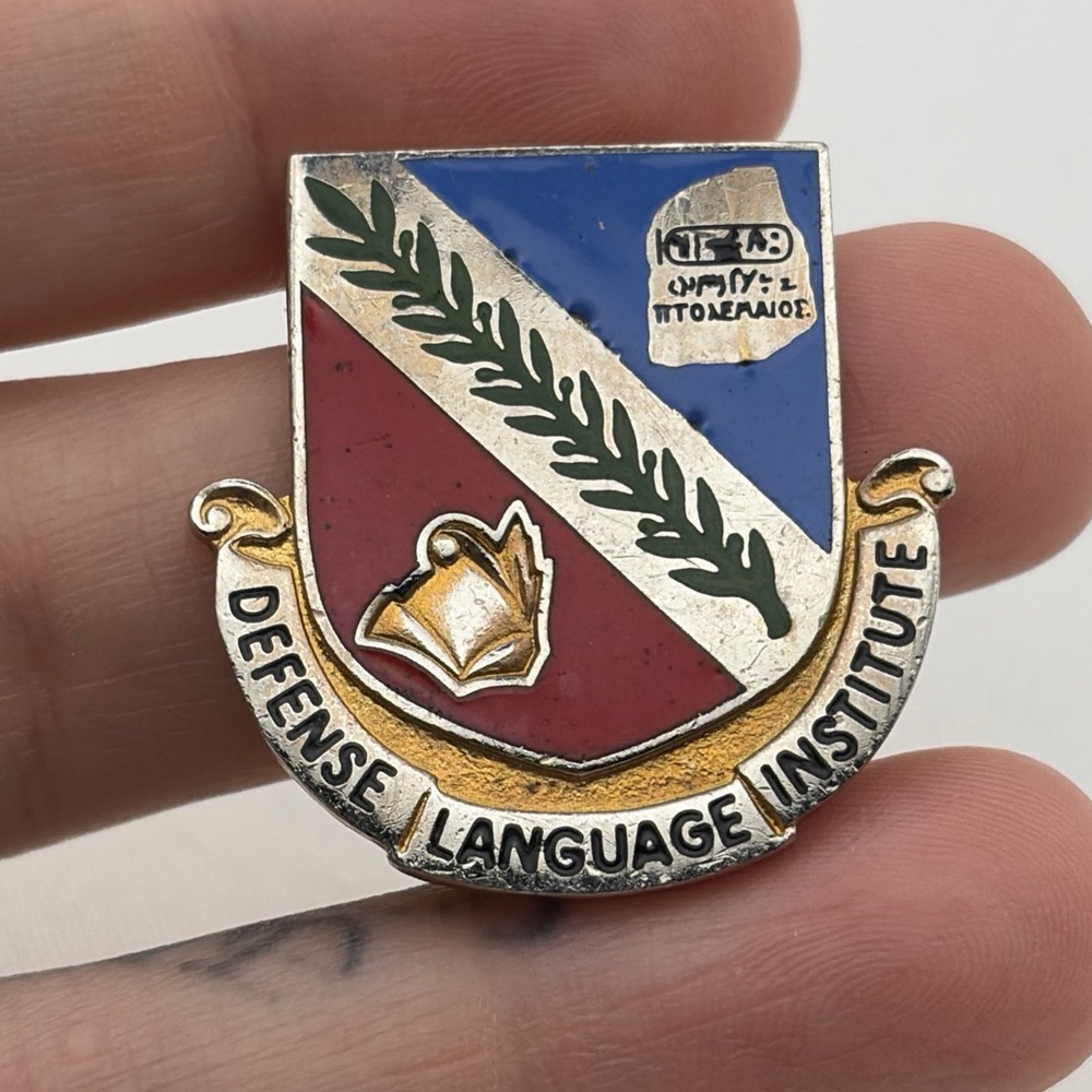 Defense Language Institute Department Of Defense Military Lapel Hat Pin